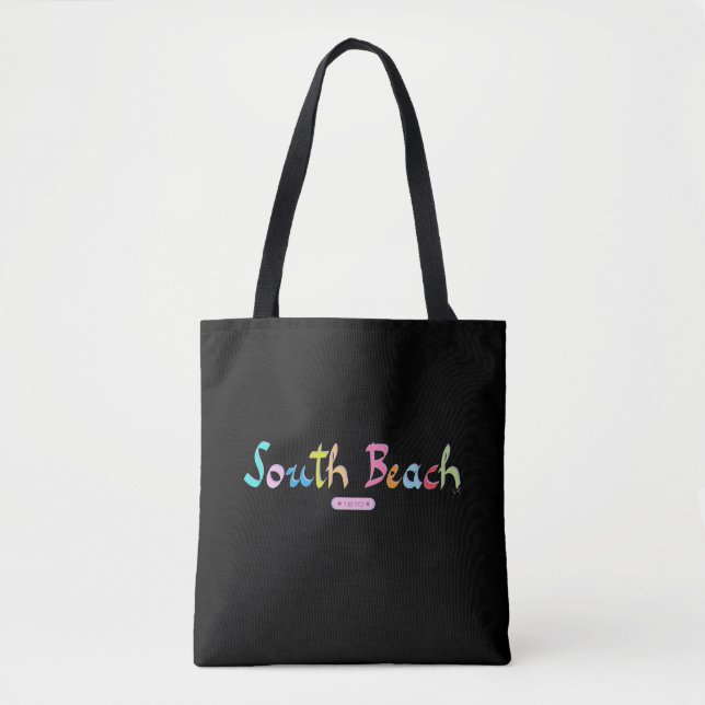 Tote Bag South Beach Miami, FL, Tropical, Cool (Devant)