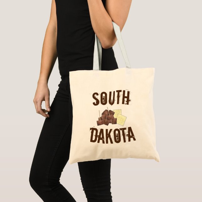 Tote Bag South Dakota Chislic Cubed Meat Crackers SD Foie (Devant (produit))