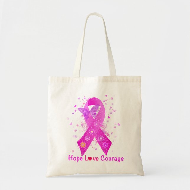 Tote Bag Soutien au cancer du sein (Devant)