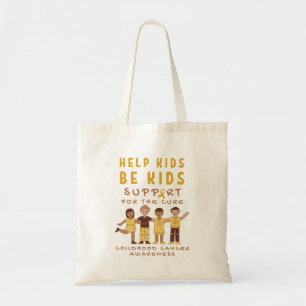 Tote Bag soutien pour le cancer de l'enfance pour la cure T