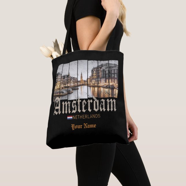 Tote Bag Souvenir d'Amsterdam Netherlands (De près)