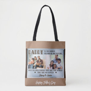 Tote Bag Souvenirs en mouvement : Bonne Fête des pères Cust