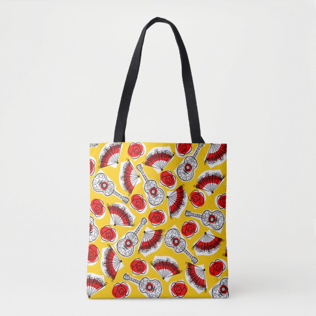 Tote Bag Souvenirs espagnols partout à fourre-tout (Devant)