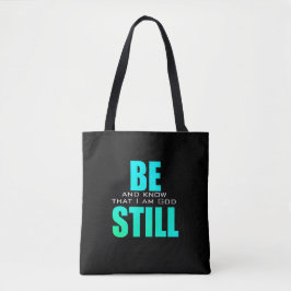 Tote Bag Soyez Toujours Et Connaissez Dieu Église Psaume 46