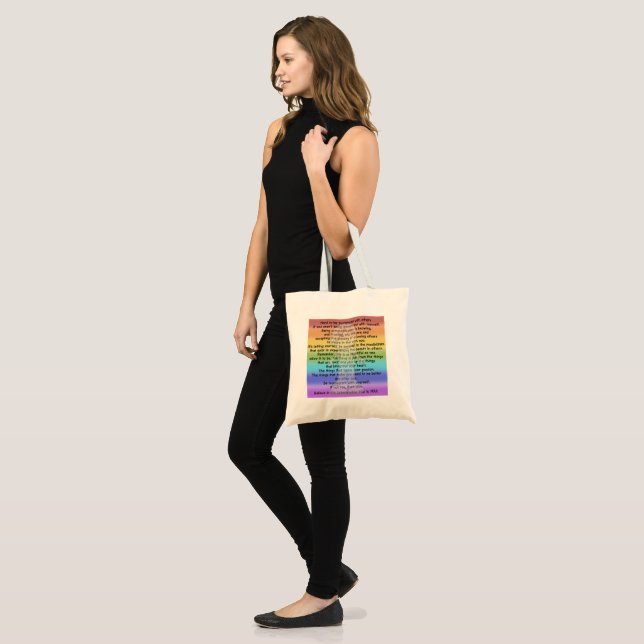 Tote Bag Soyez transparent (Devant (modèle))