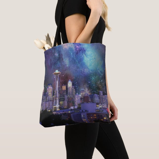 Tote Bag Spacey Seattle (De près)
