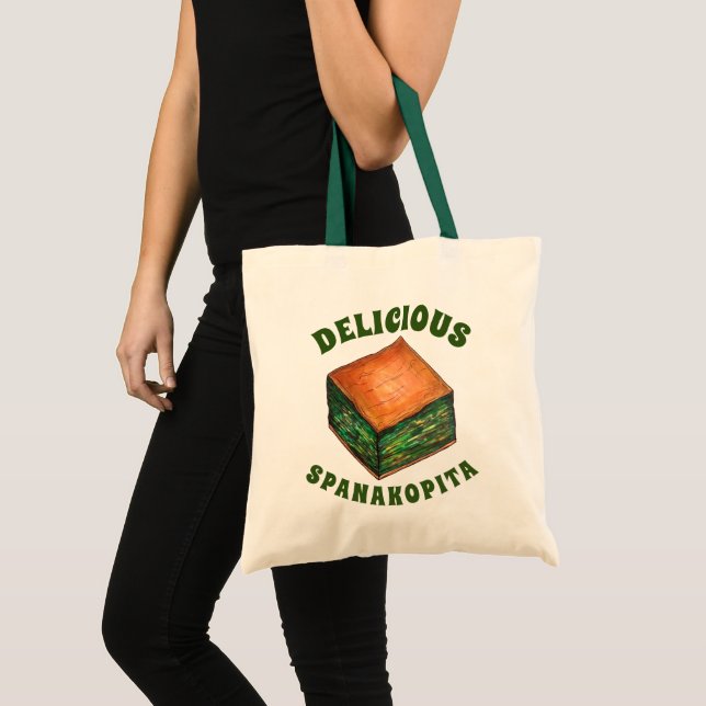 Tote Bag Spanakopita Grec Alimentation Spinach Feta Phyllo  (Devant (produit))