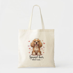 Tote Bag Spaniel Hair Don’t Care Design CockerSpaniel
