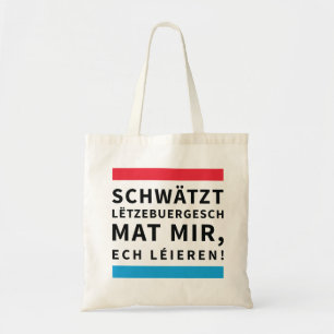 Tote Bag Speak Luxembourgish bag
