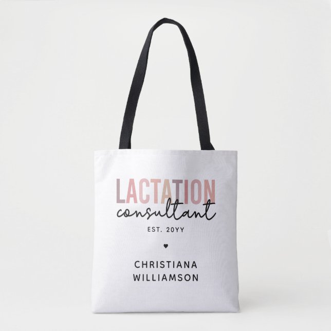 Tote Bag Spécialiste en lactation sur mesure IBCLC (Devant)