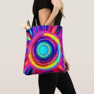 Tote Bag Spectre circulaire : Une exploration dynamique des