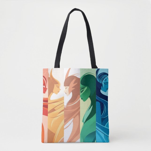 Tote Bag Spectre de la grâce féminine (Devant)