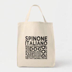 Tote Bag Spinone Italiano Typographie