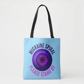 Tote Bag Spirale de Migraine : Veuillez Patienter