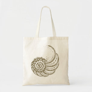 Tote Bag Spirale organique bronzage