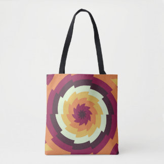 Tote Bag Spirale rétro Sunburst
