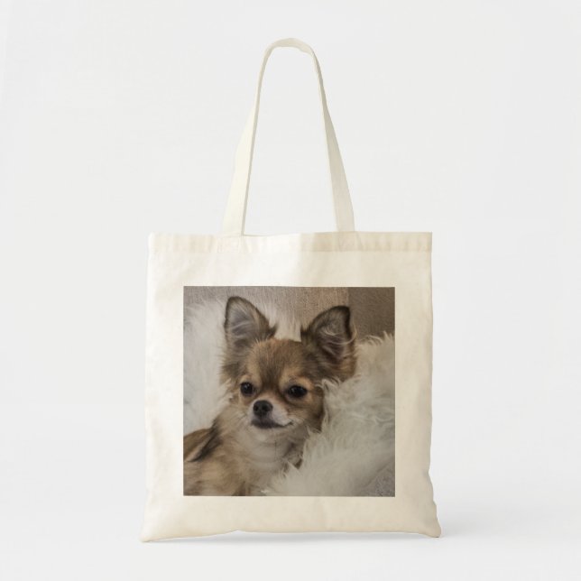 Tote Bag Spoilt Chihuahua Relaxing (Devant)