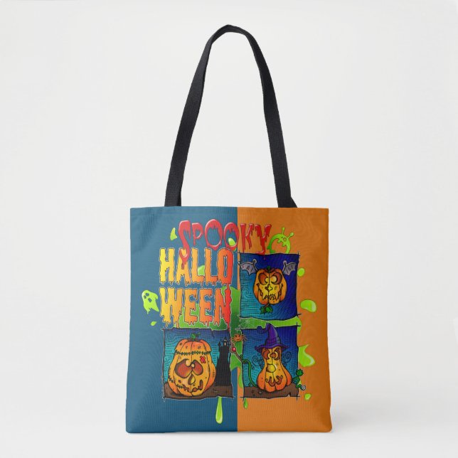 Tote Bag Spooky Halloween (Devant)