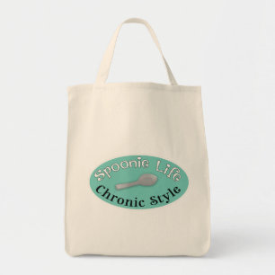 Tote Bag Spoonie Style - Diner Green