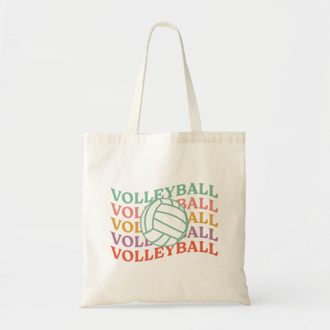 Tote Bag Sport de volley-ball rétro (Devant)