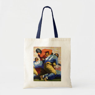 Tote Bag Sports Anciens, Joueurs de Football dans un Match