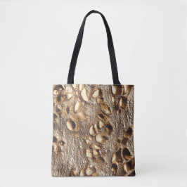 Tote Bag Spots métalliques Leopard Or