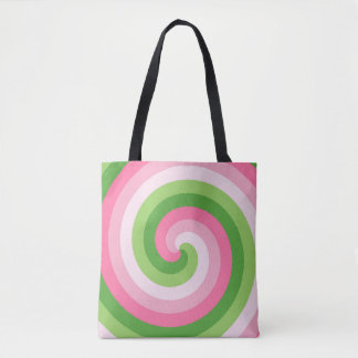 Tote Bag Spring Picnic Spiral