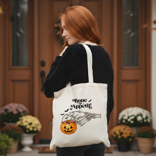Tote Bag Squelette éffrayant Os À Mains Appétit Trick Ou Tr