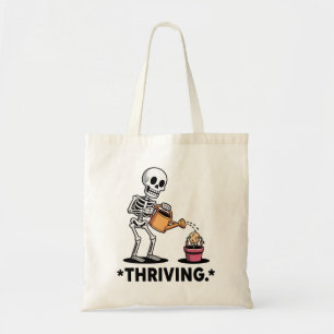 Tote Bag Squelette Sarcastique design "prospère"