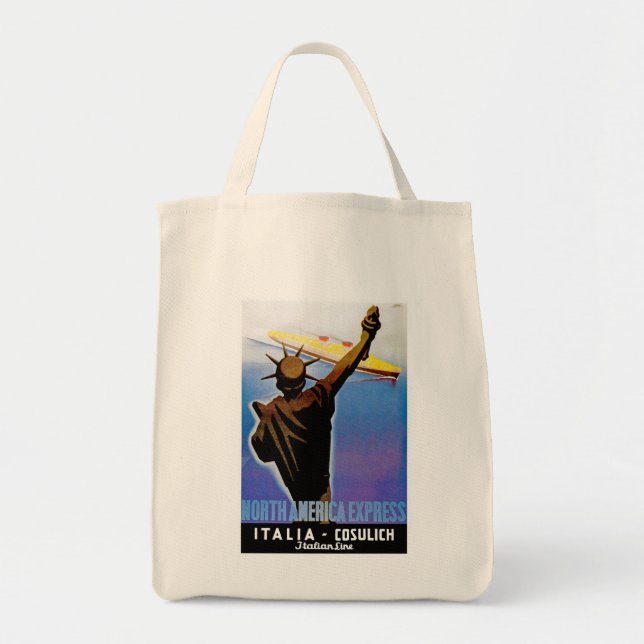 Tote Bag ss Rex en passant Statue de la Liberté (Devant)