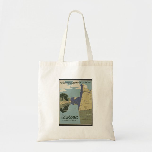 Tote Bag St. Augustine Florida Poster du fort espagnol (Devant)