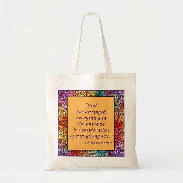 Tote Bag St. Hildegard de Bingen Citation Fourre-tout (Devant)