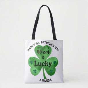 Tote Bag St Patrick's Day Lucky and Blessed Fourre-tout