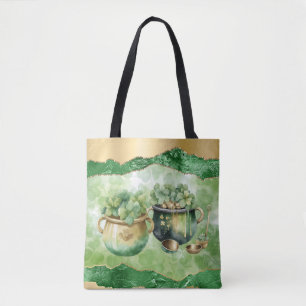 Tote Bag St. Patrick's Day Pots of Gold Irish Clovers