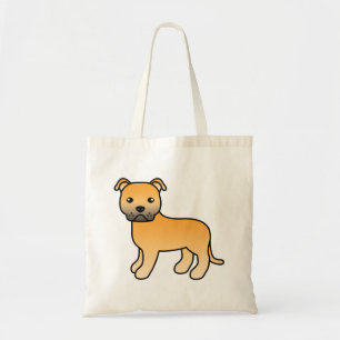 Tote Bag Staffordshire Bull Terrier Faon Chien de Dessin An
