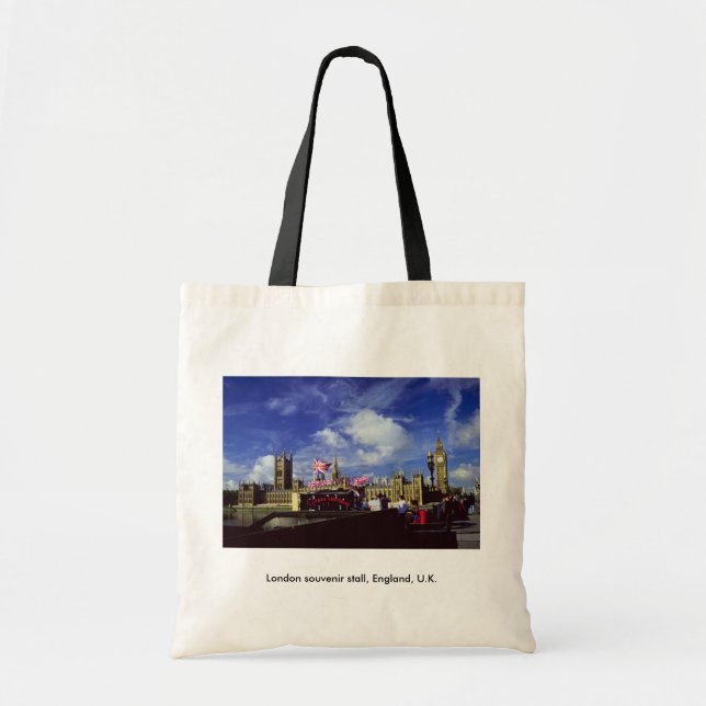 Tote Bag Stalle de souvenir de Londres, Angleterre, R-U (Devant)