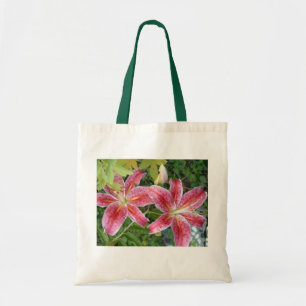 Tote Bag Stargazer Lilies Jardin Floral