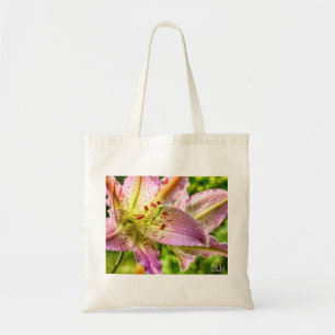 Tote Bag Stargazer Lily/ Aquarelle Look/ Art Floral
