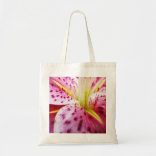 Tote Bag Stargazer Lily brillant Magenta Floral