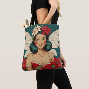 Tote Bag Starlet Retro les années 50 Tropical Christmas Pin