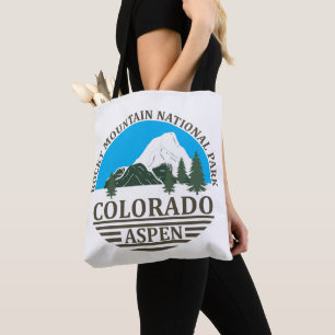 Tote Bag Station de ski Colorado Aspen ciel bleu