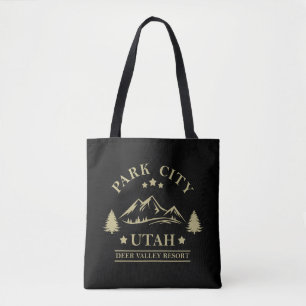 Tote Bag Station de ski Park city Utah