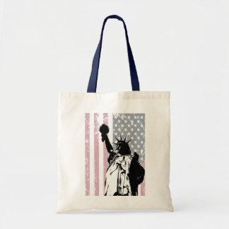 Tote Bag Statue d'arrière - plan de liberté