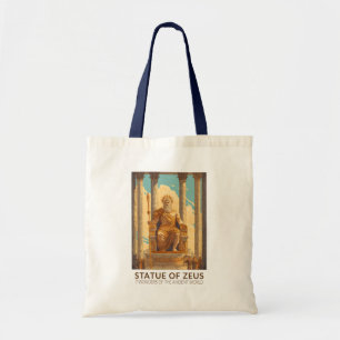 Tote Bag Statue de Zeus Sept Merveilles du Monde Vintage