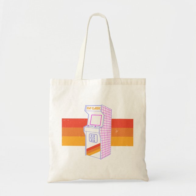 Tote Bag Stay Classic - Arcade 80s (Devant)