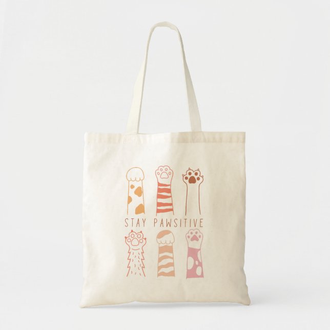 Tote Bag Stay Pawsitive (Devant)