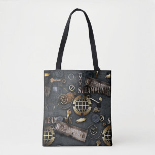 Tote Bag Steampunk, scrapbooking