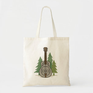 Tote Bag Steel Dobro Forest - Russe Music Lover Art