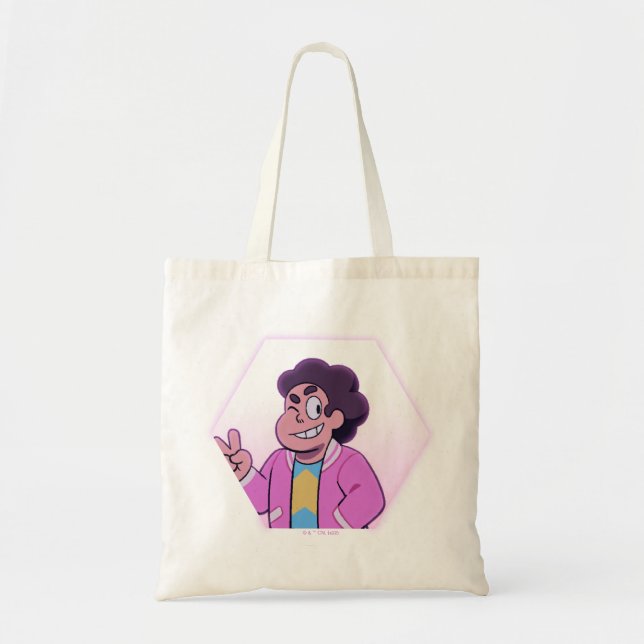Tote Bag Steven Universe | Portrait diamant rose (Devant)