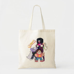 Tote Bag Steven Universe   Pose du groupe Crystal Gem